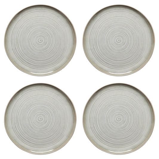 Set of 4 Aquarius Sage Dinner Plate 10.5 Inch