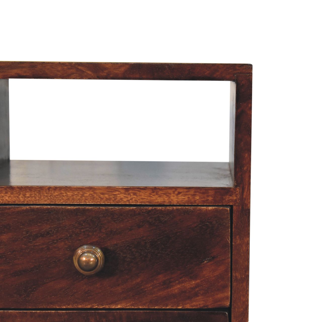 Solid Wood Mini Classic California Walnut Bedside Table