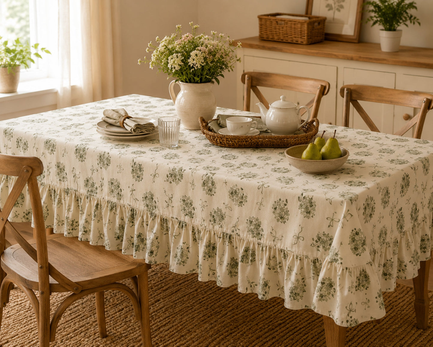 Tuileries Garden Rectangular Tablecloth