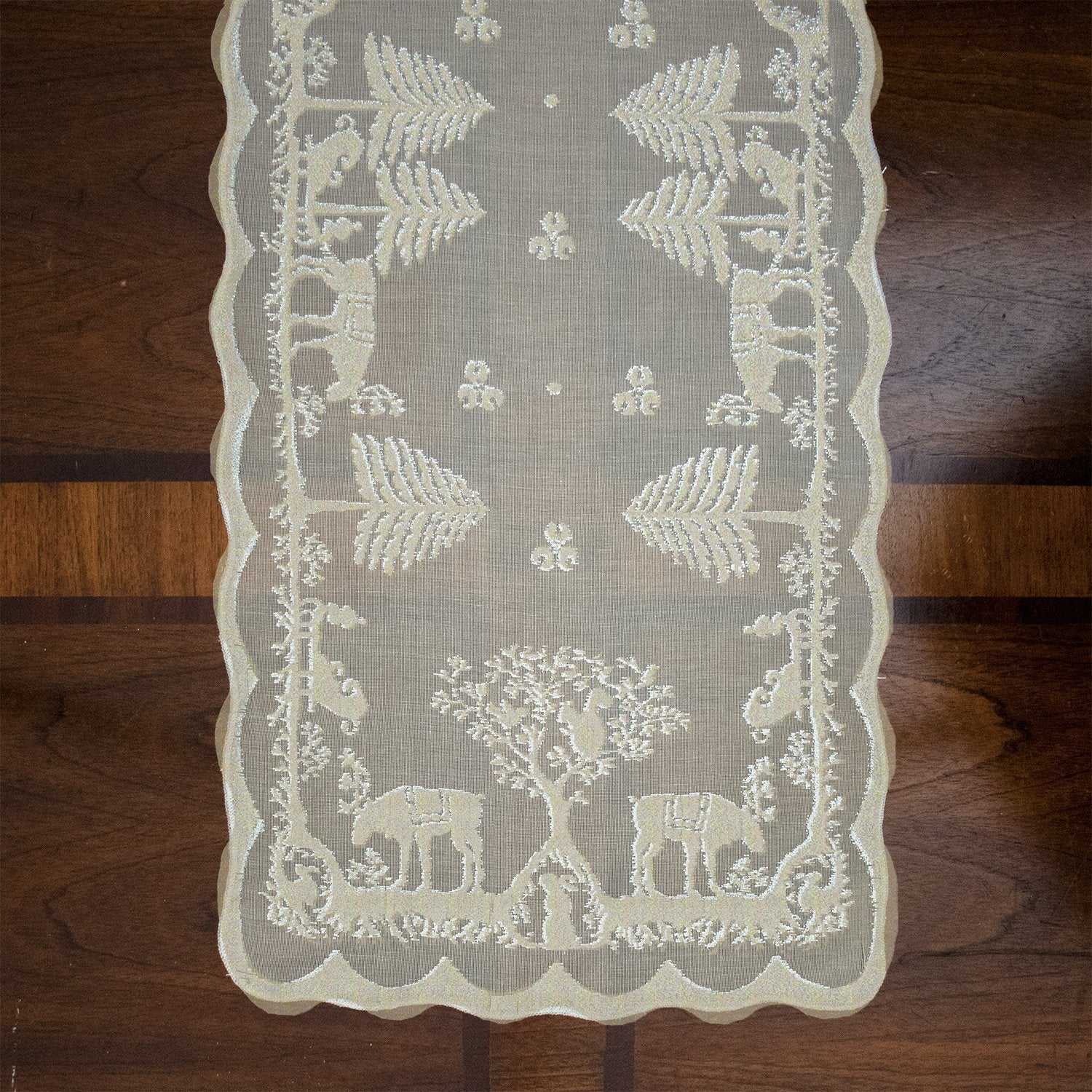 Prince of Scots Scottish Leno Gauze Mantle Scarf ~ Gold Lurex ~ - Osadia Concept Store