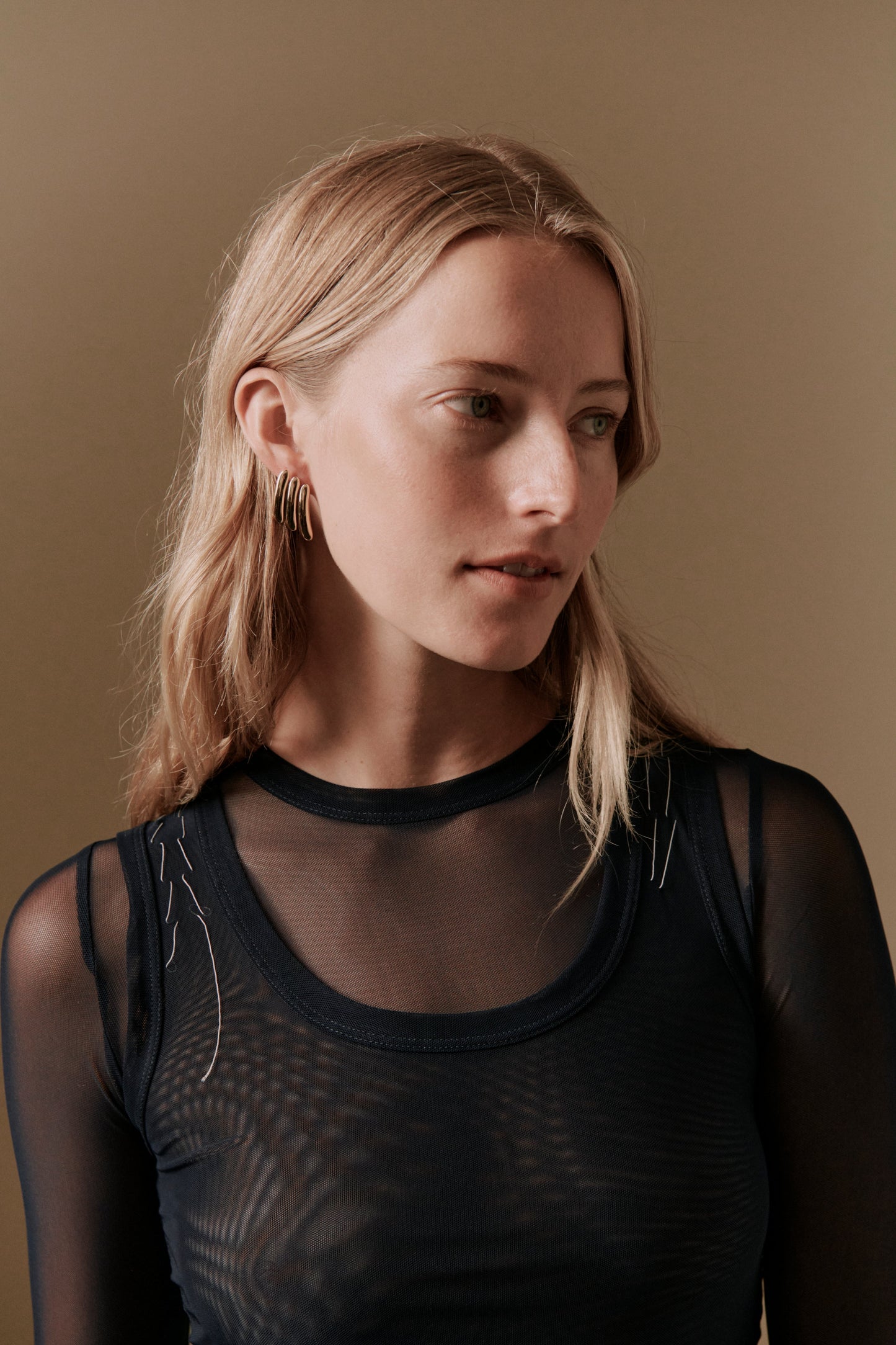 Maxime Large Ribbed Earrings