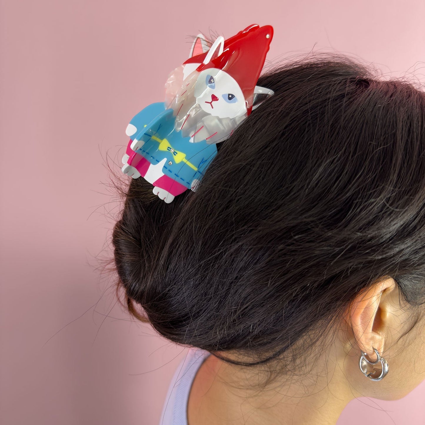 Cat Garden Gnome Hair Claw