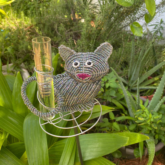Rain Gauge Cat (Set of 2)