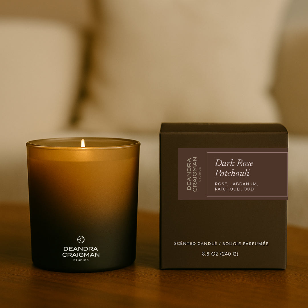 Dark Rose Patchouli Candle & Playlist