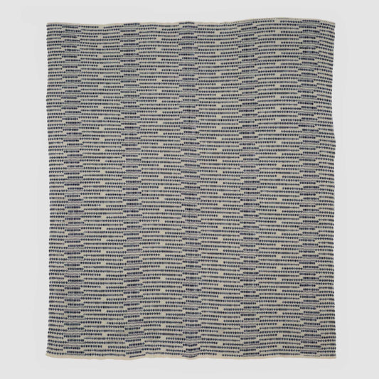 Sand Stone - Cotton Sustainable Knit Striped Throw Blanket