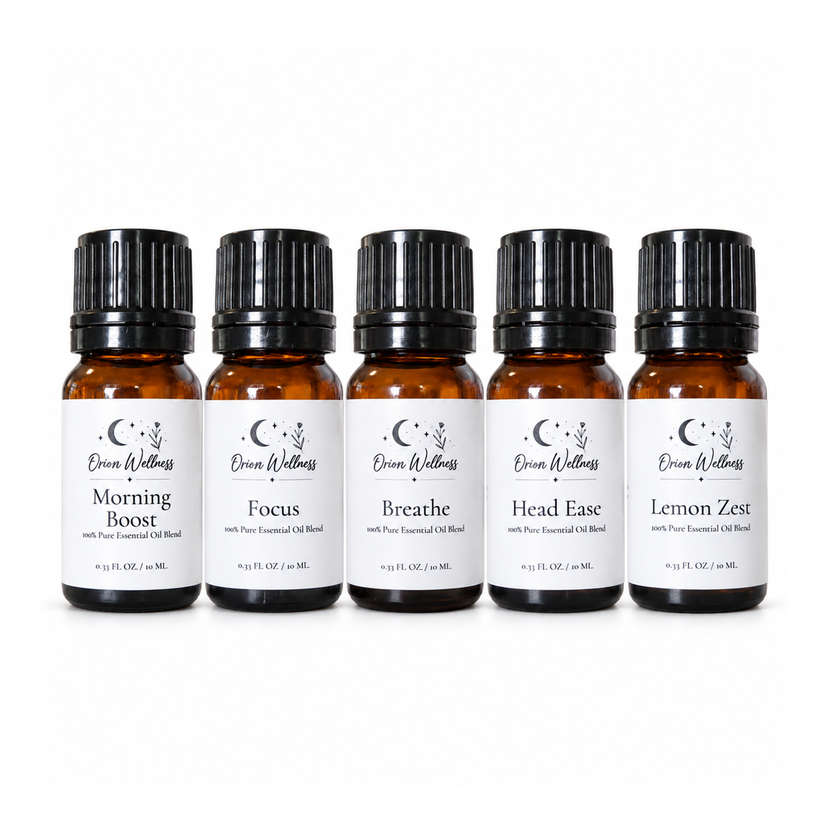 Daytime Diffuser Blend Set | Five 10 mL Bottles