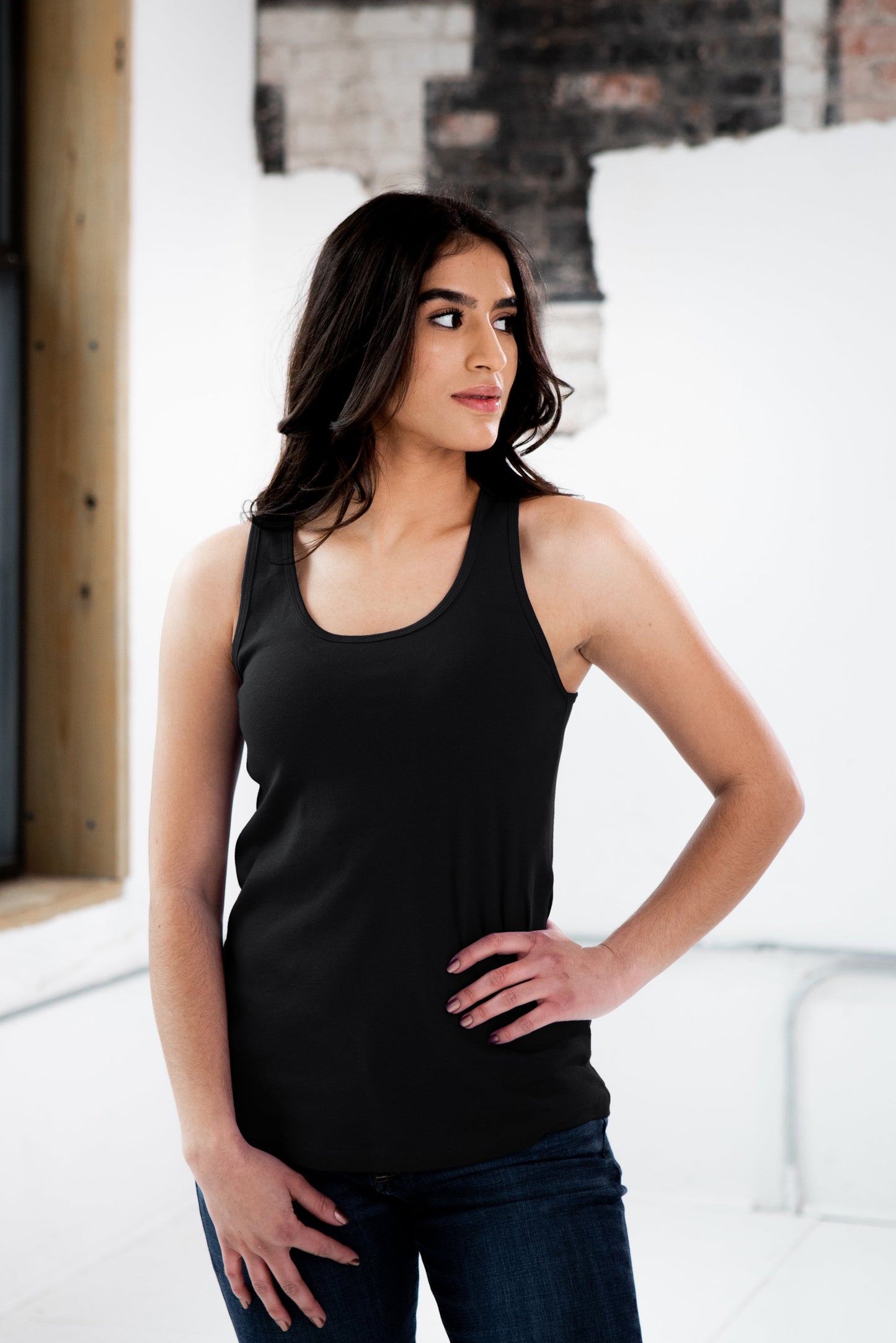 Ladies Premium Cotton Rib Racerback Tank - Osadia Concept Store