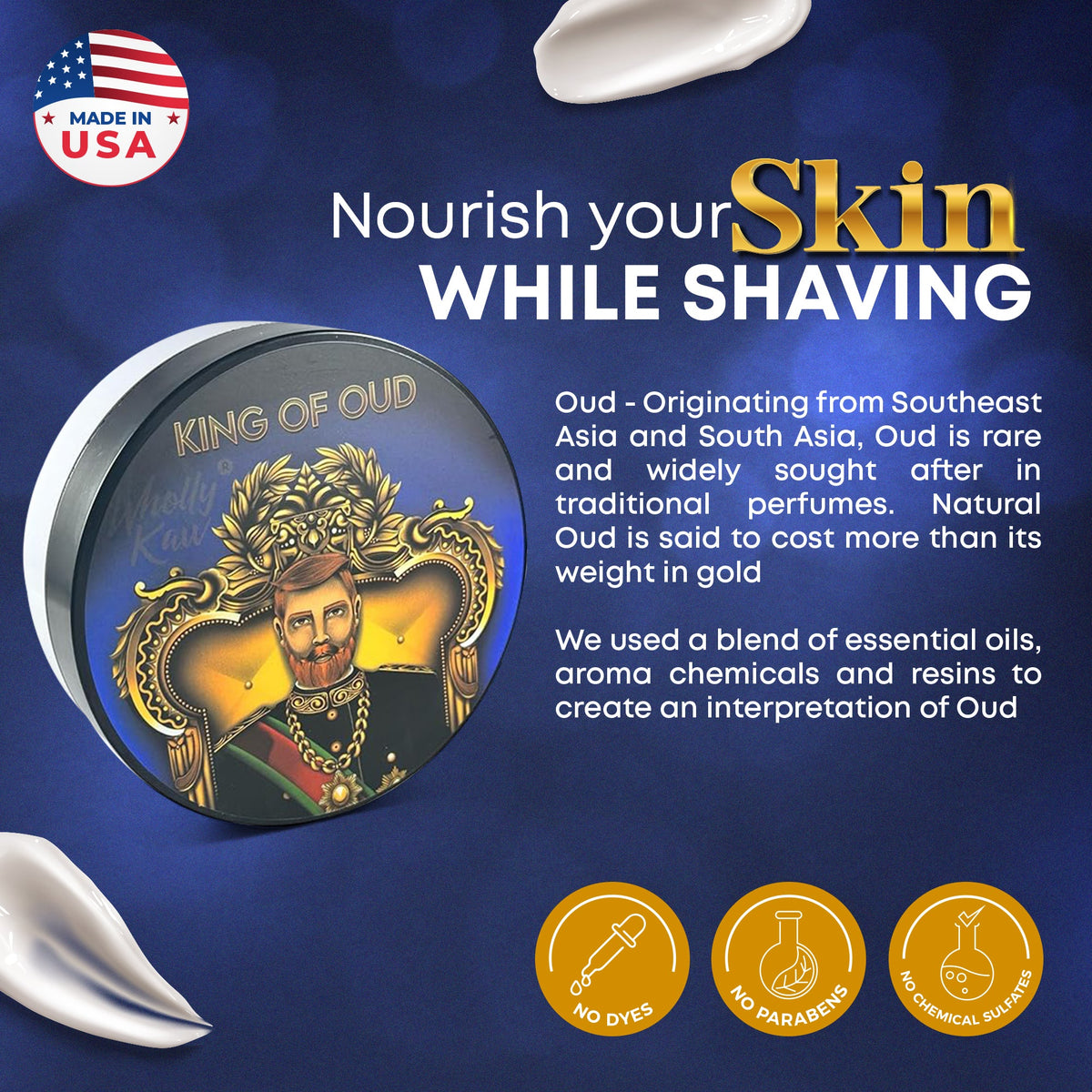 King of Oud Shaving Soap