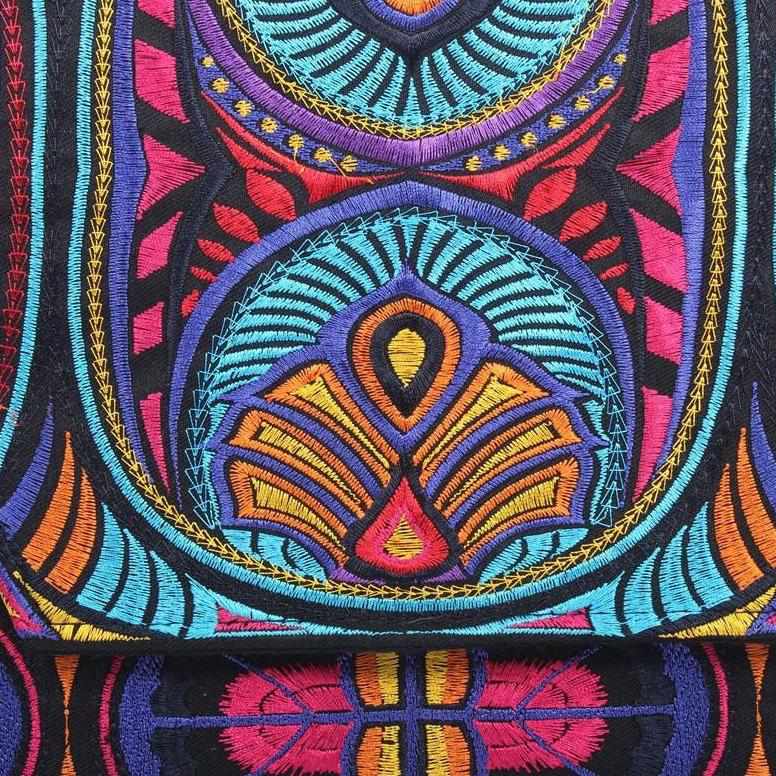 Embroidered Envelope Clutch | iPad Bag - Thailand