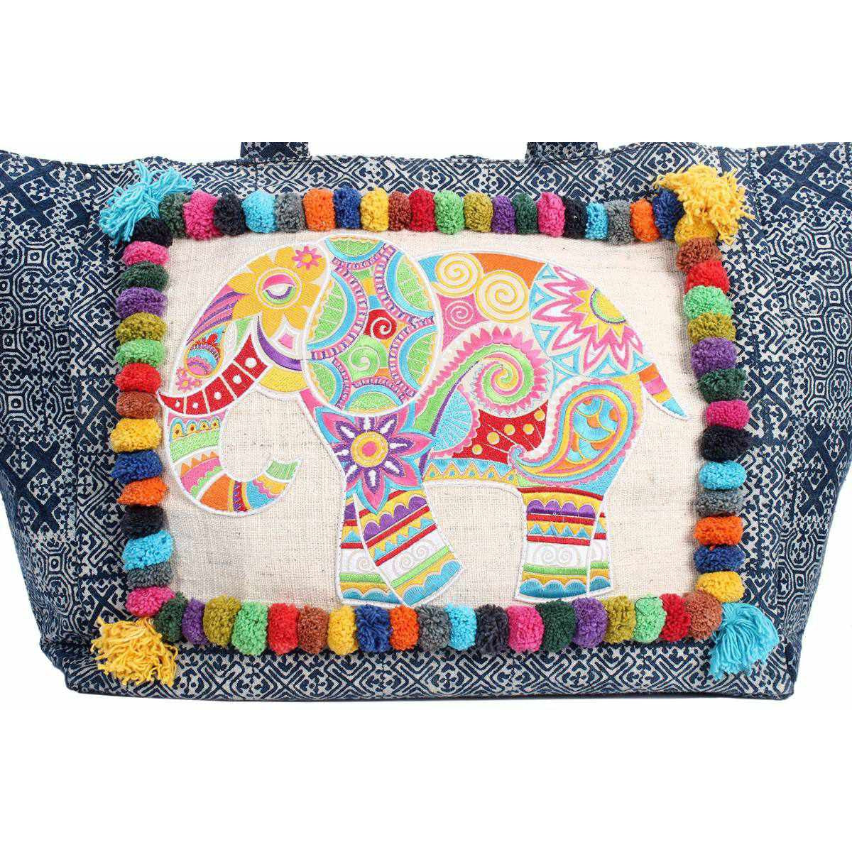 Oasis Batik Elephant Tote Bag - Thailand
