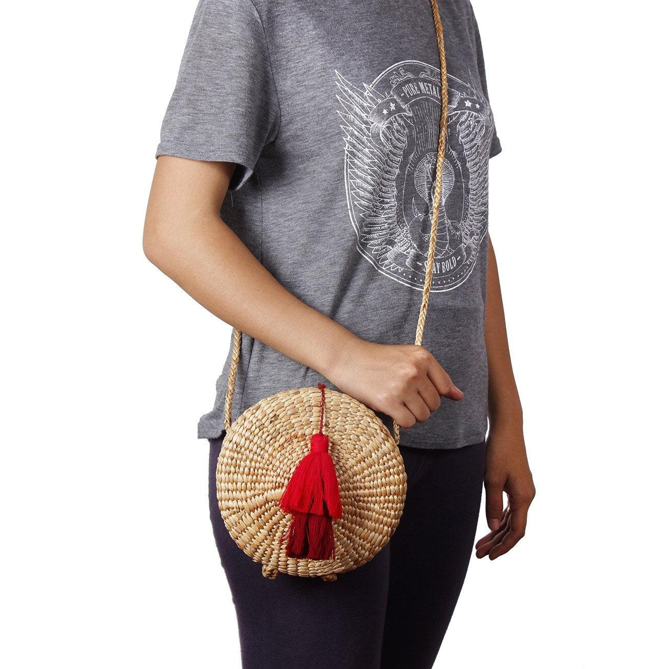 Water Hyacinth Handmade Boho Bag Collection (Small) - Thailand