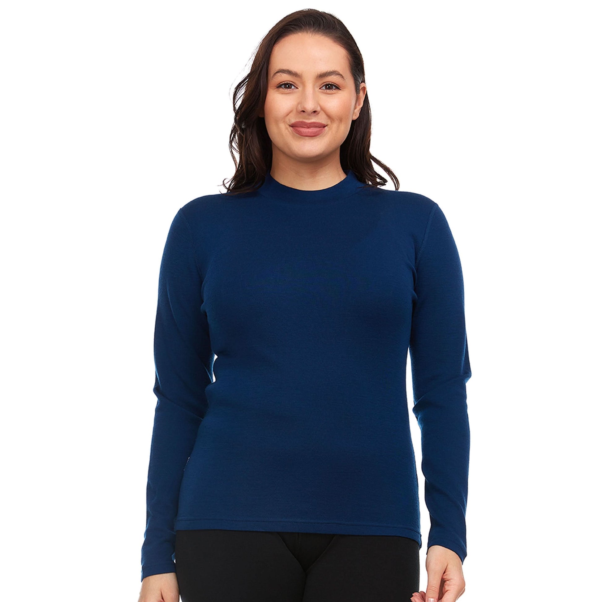 Women's Midweight Merino Wool Mock Neck | 100% Merino Wool - Osadia Concept Store
