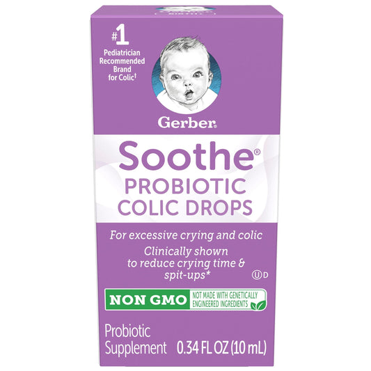 Gerber Soothe Probiotic Drops, 0.34 Fluid Ounce -- 4 Per Case