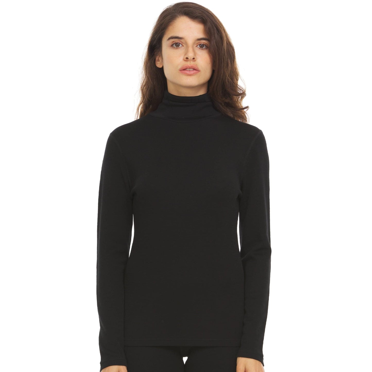 Women's Midweight Merino Wool Turtleneck | 100% Merino Wool
