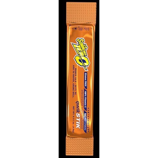 Sqwincher Zero Qwik Stick Orange Flavored Drink Mix, 0.11 Ounce -- 120 Per Case