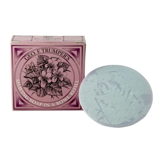 Geo. F. Trumper Violet Hard Shaving Soap Wooden Bowl 80g