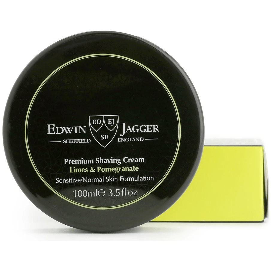 Edwin Jagger Natural Lime & Pomegranate Shaving Cream Pot 100Ml