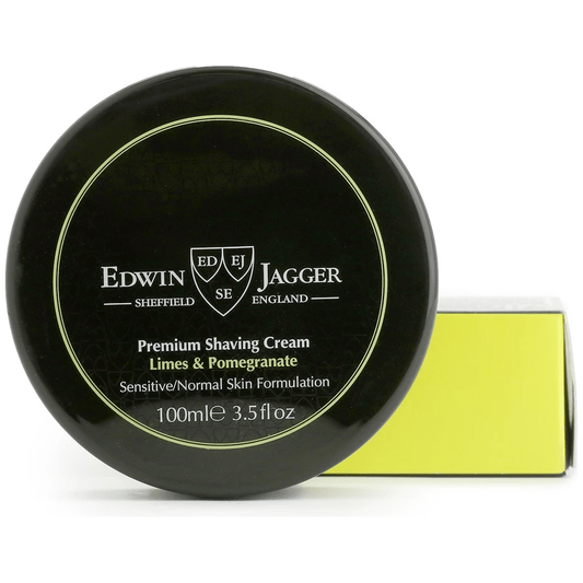 Edwin Jagger Natural Lime & Pomegranate Shaving Cream Pot 100Ml
