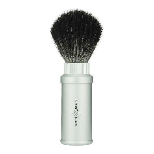 Edwin Jagger Synthetic Travel Shaving Brush Silver 21M530