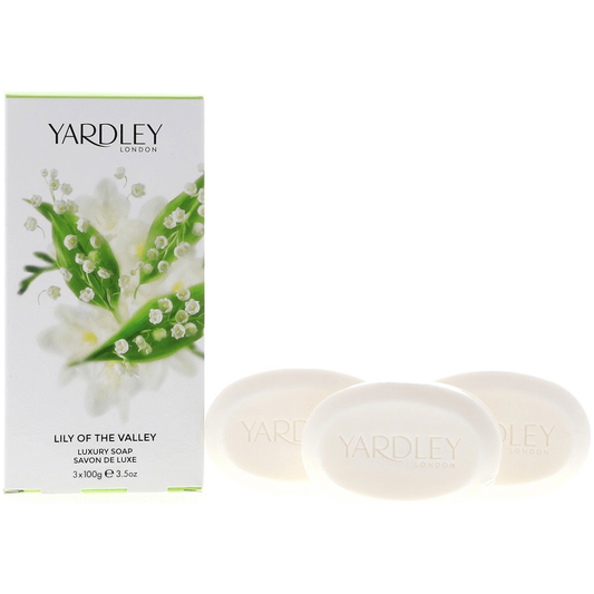 Yardley Lily of The Valley Soap Set 3 x 3.5oz