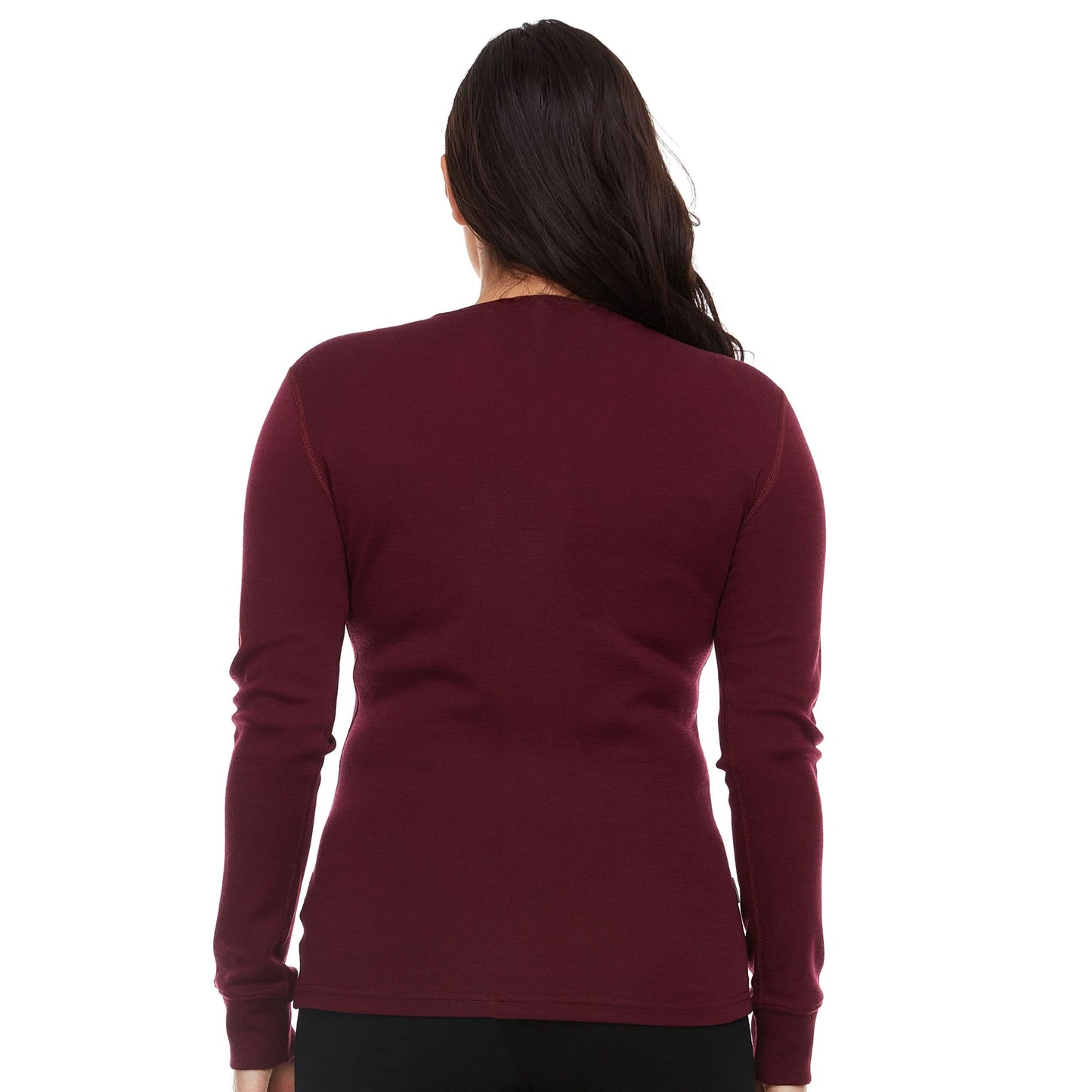 Women's Midweight Merino Wool Henley | 100% Merino Wool
