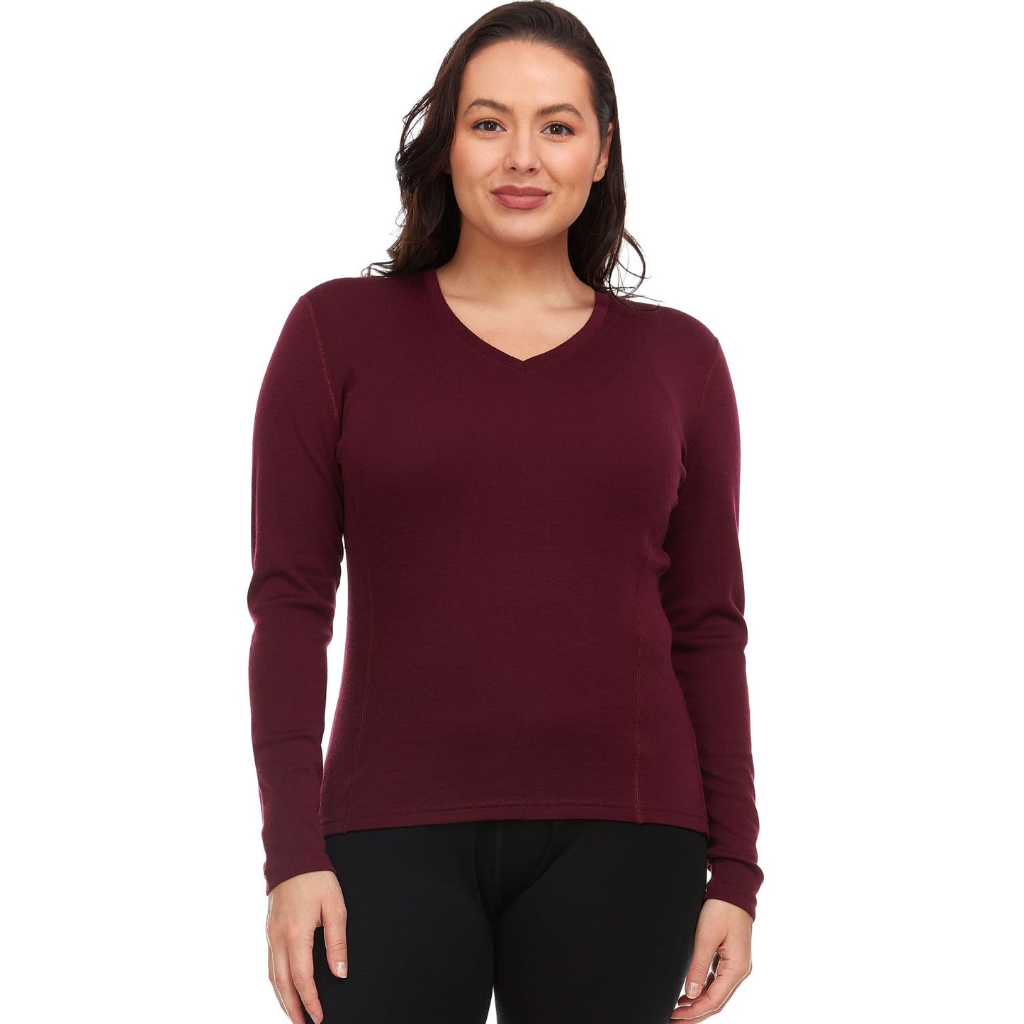 Women's Midweight Merino Wool V-Neck Sweater | 100% Merino Wool - Osadia Concept Store