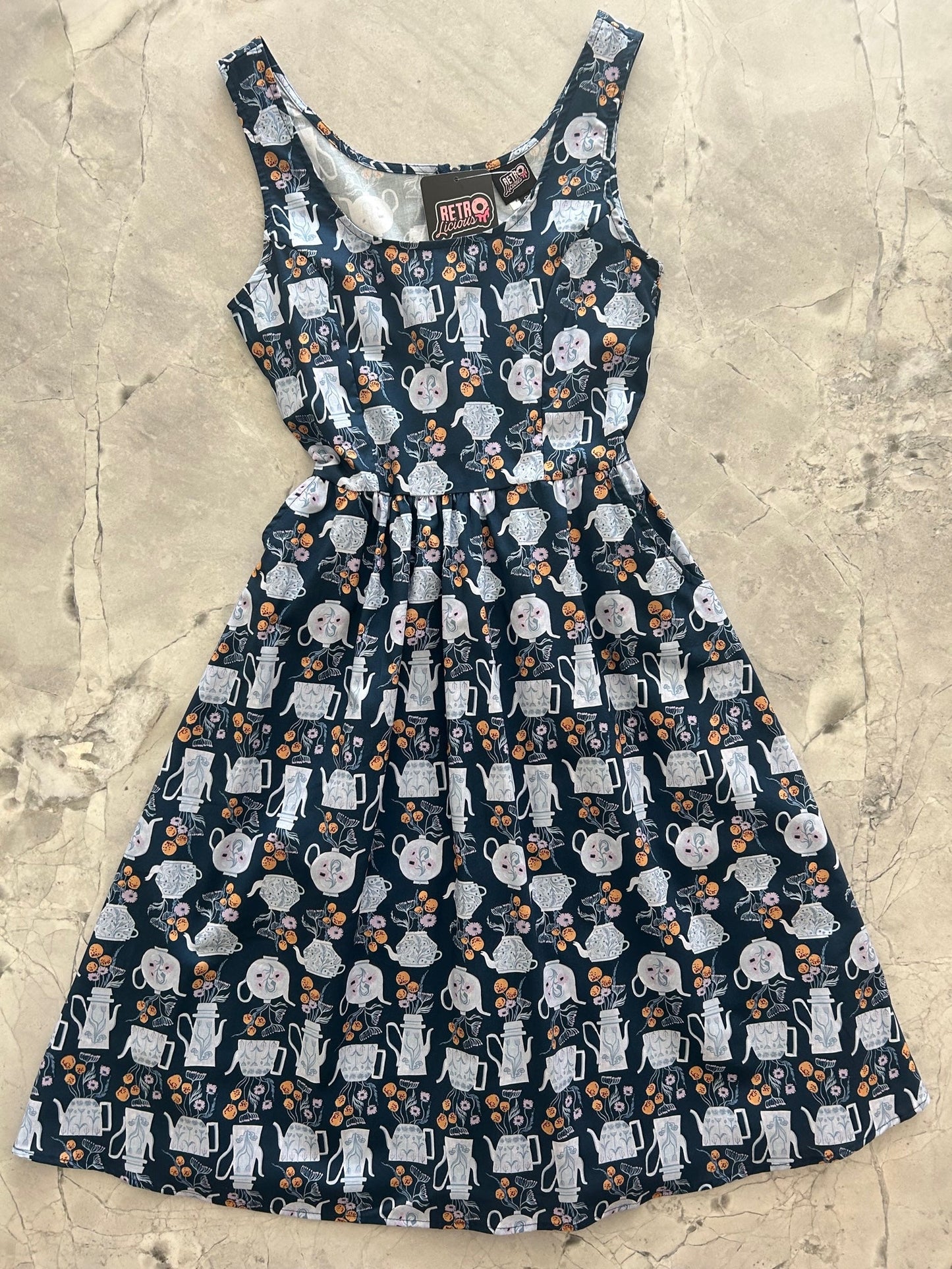 Teapots Fit & Flare Dress