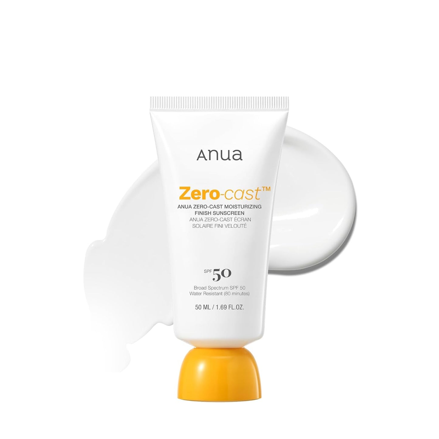 ANUA Zero-Cast Moisturizing Finish Sunscreen SPF50+ PA++++ - Osadia Concept Store