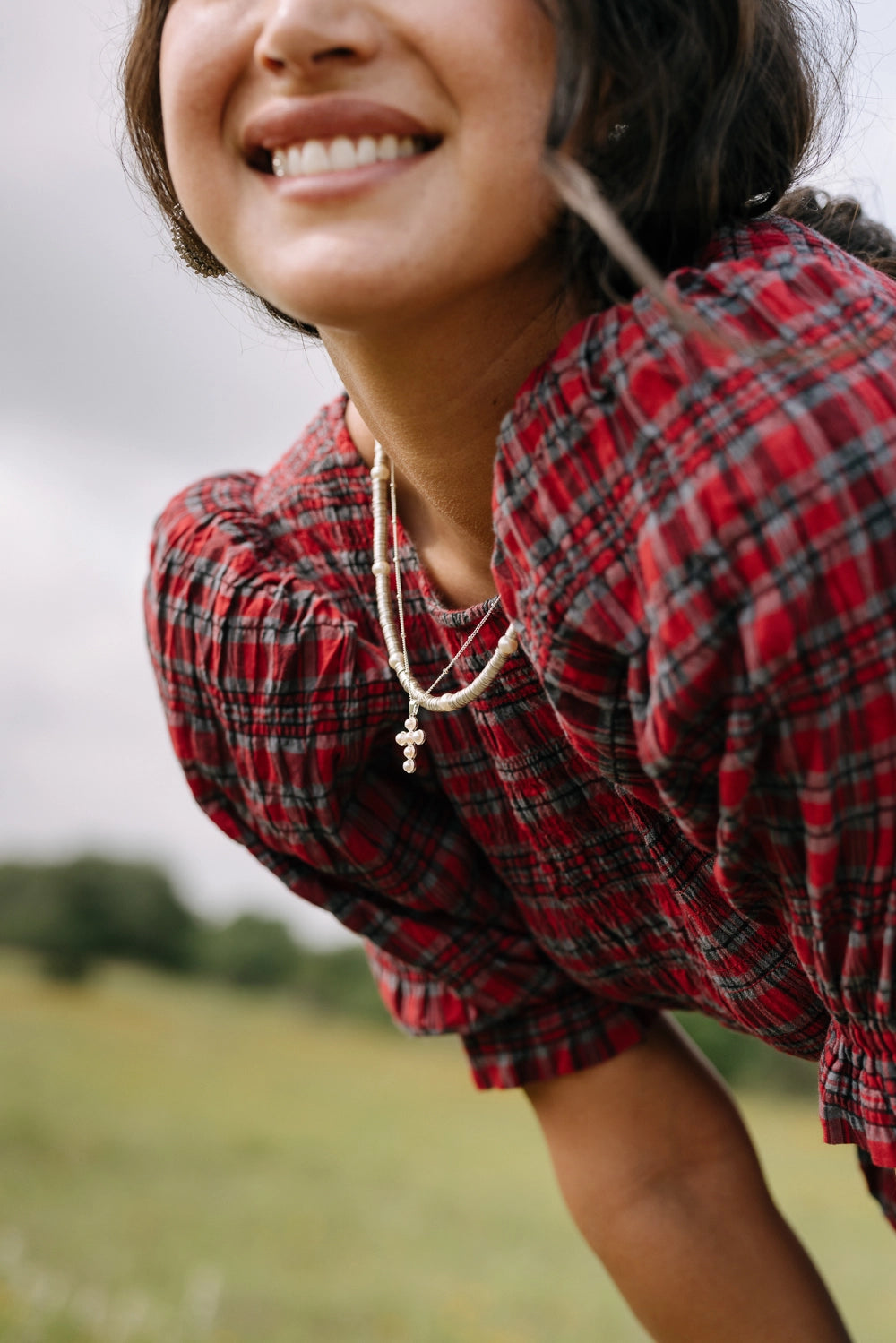 Silver Sequin Necklace