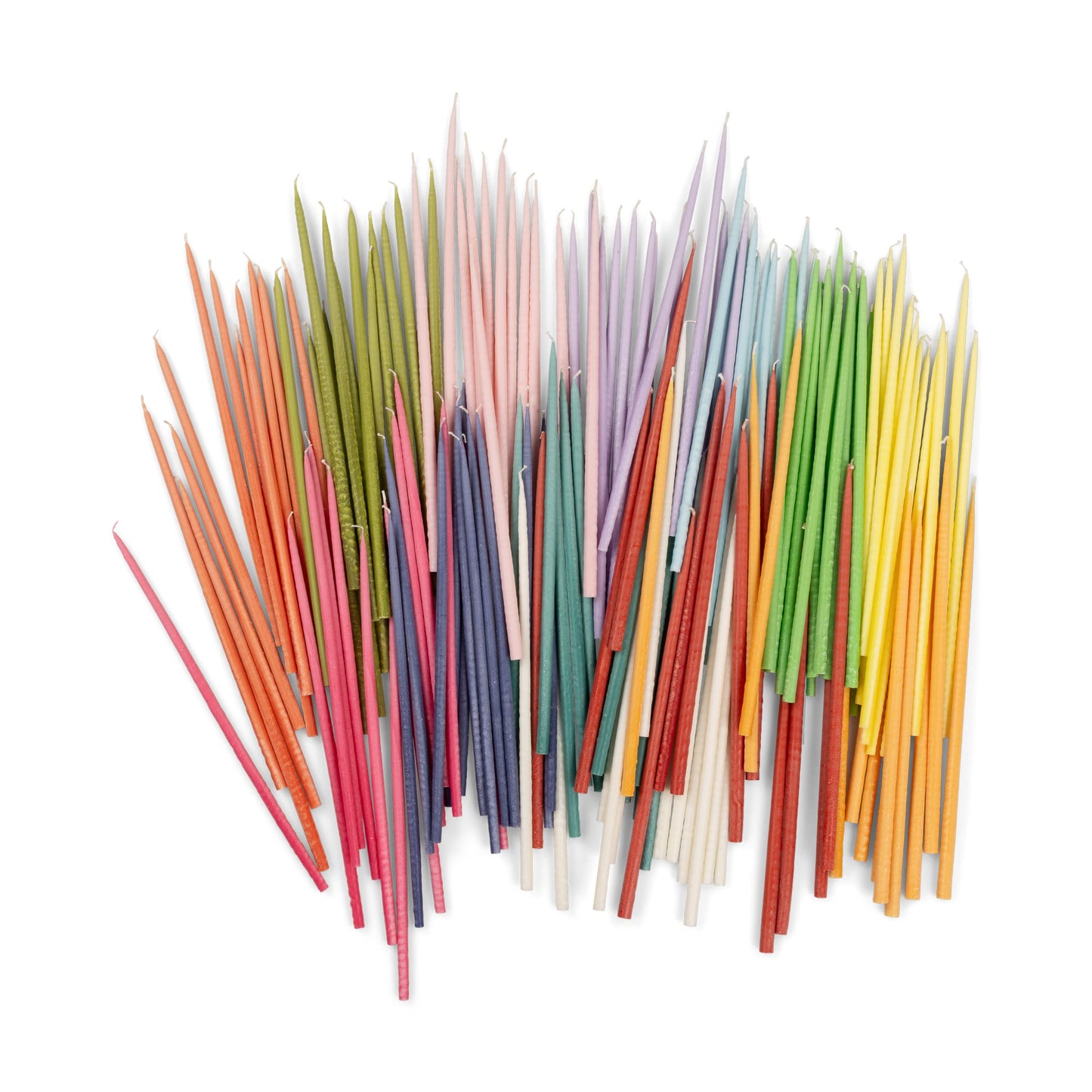 Thin Taper Candles - Olive Green