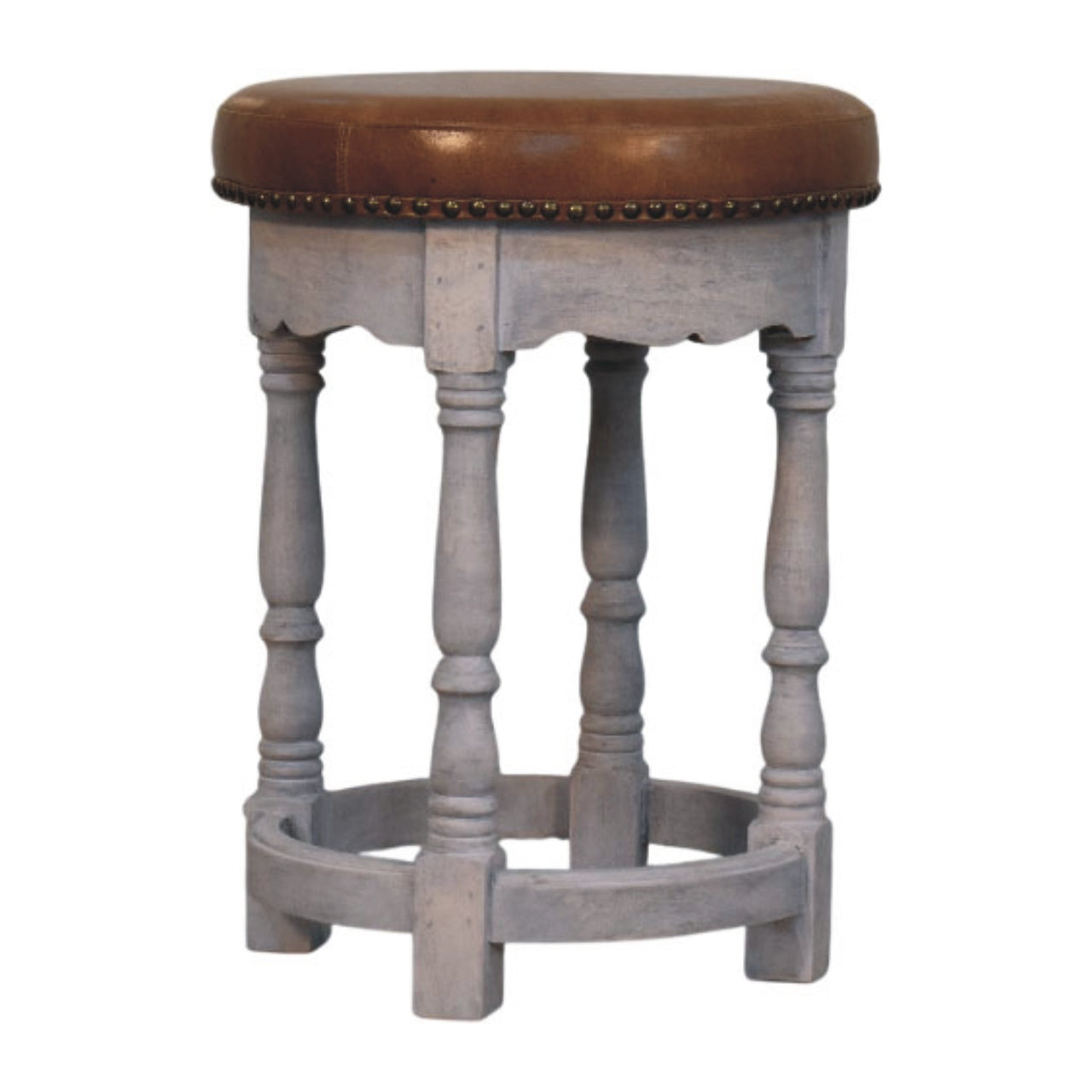 Artisan Furniture Solid Wood Rustic Charm Stool