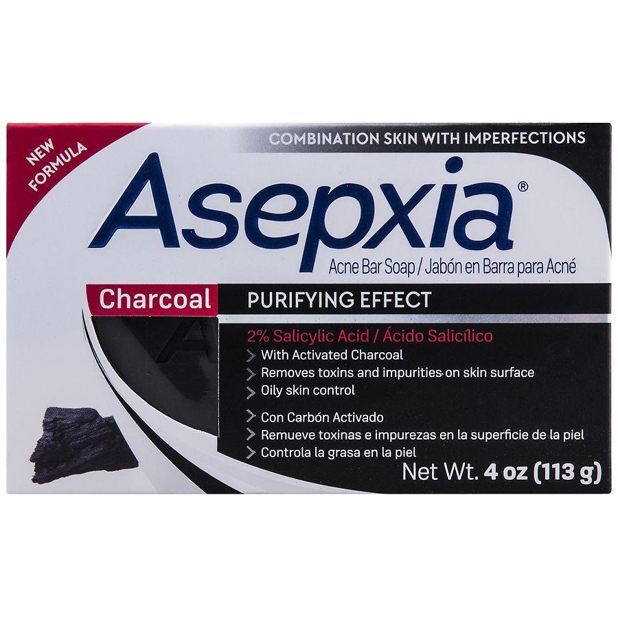 Asepxia Cleansing Bar Soap For Acne, Charcoal, 4 Oz