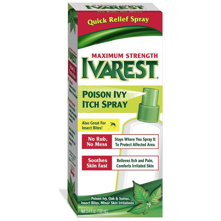 Ivarest Poison Ivy Itch Spray, Maximum Strength 3.4 Fl Oz