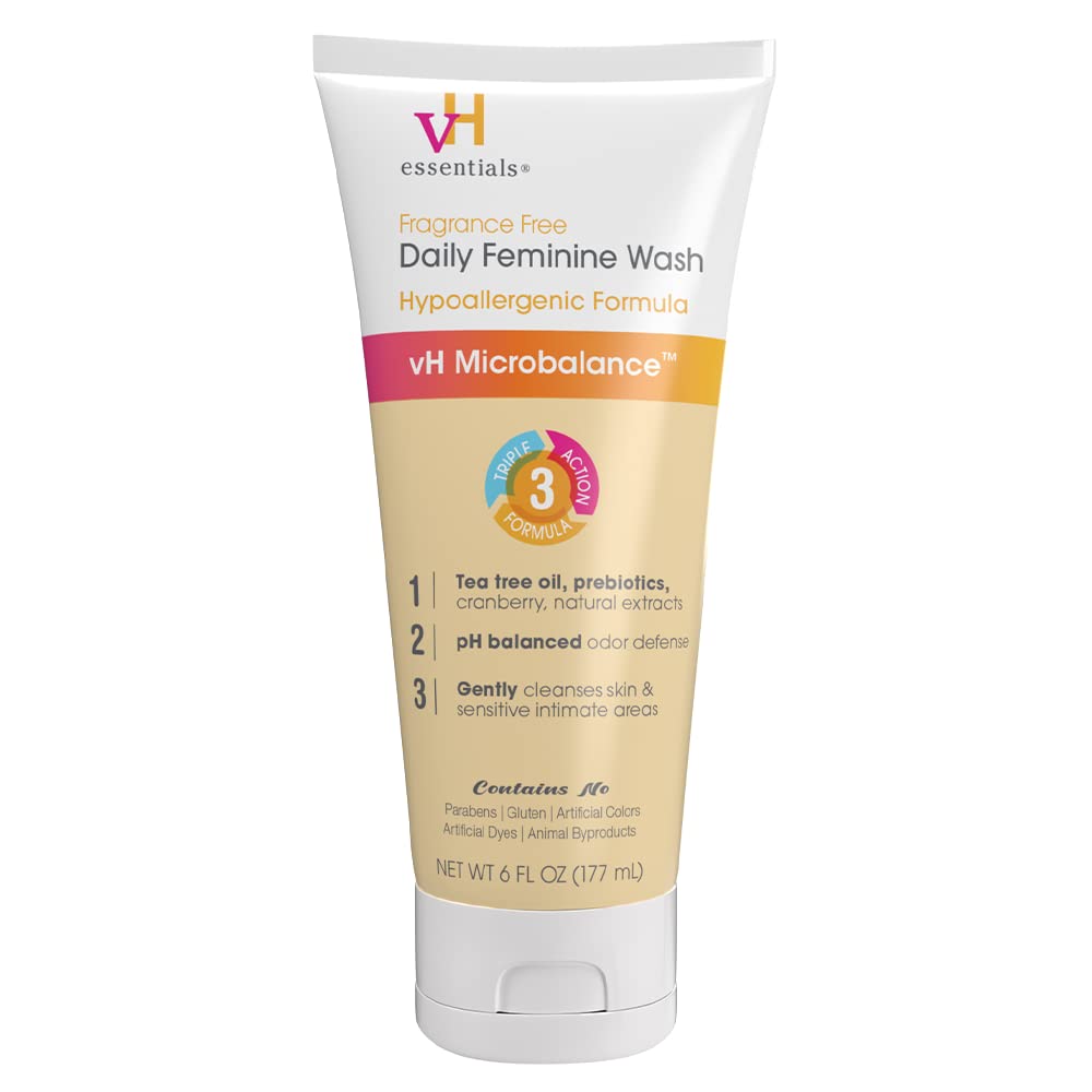 vh essentials Daily Feminine Wash, Fragrance Free, 6 fl oz