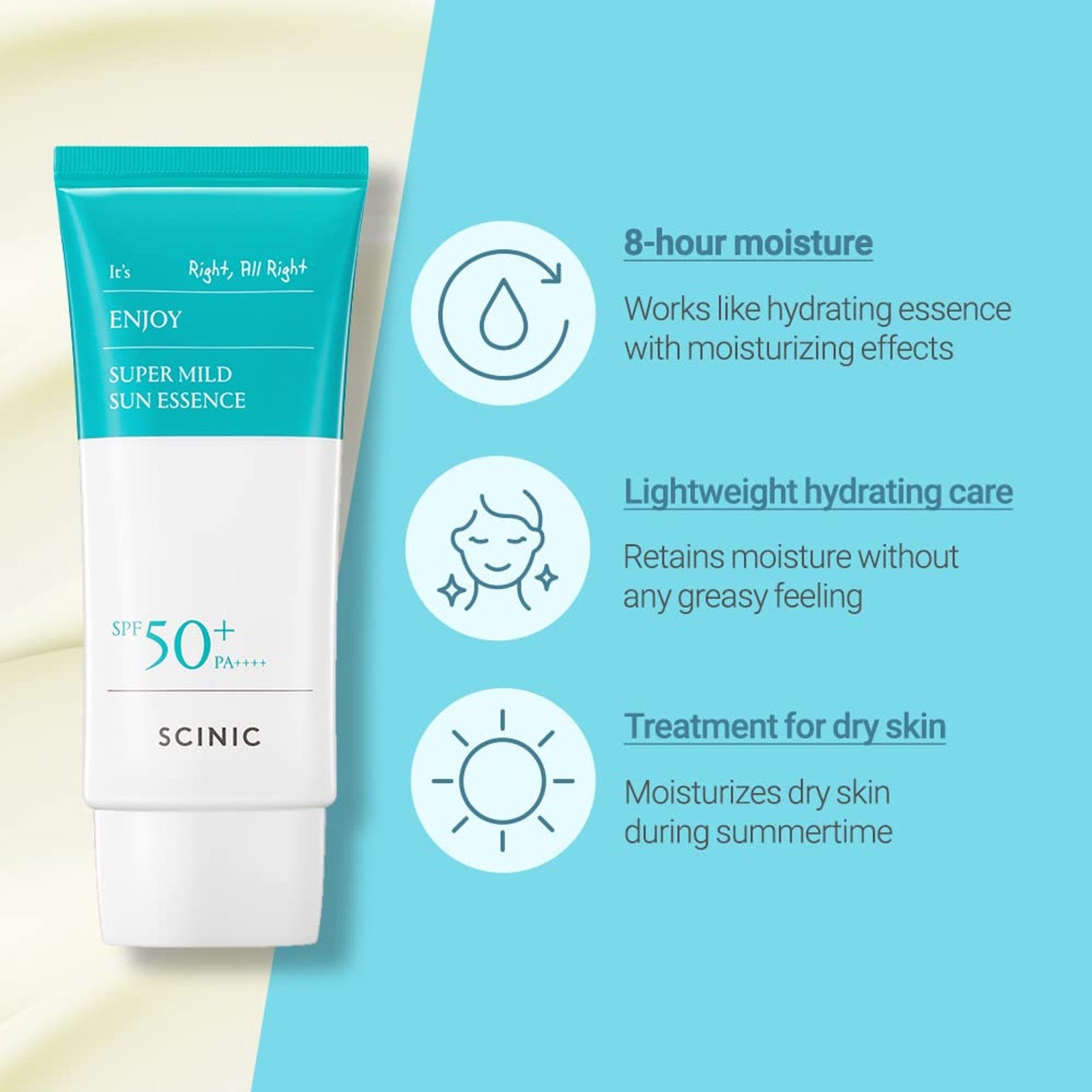 SCINIC Enjoy Super Mild Sun Essence SPF 50+ PA++++ - Osadia Concept Store