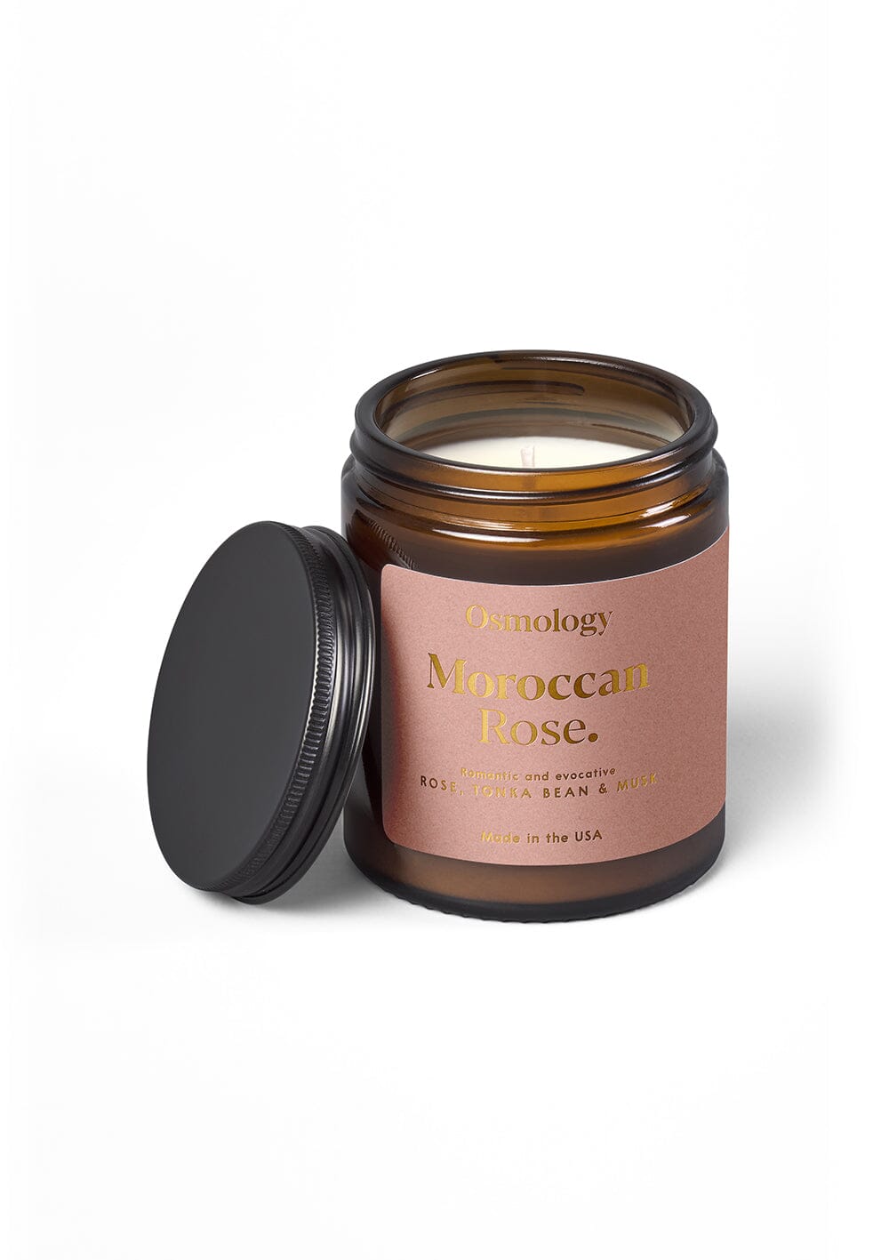 Moroccan Rose Scented Jar Candle - Rose Tonka and Musk