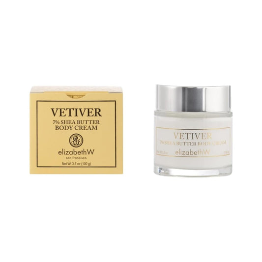 Elizabeth W Vetiver 7% Shea Butter Body Cream 3.5oz