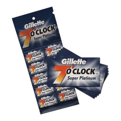 Gillette 7 O`Clock Super Platinum Razor Blades - 20x5 Pack