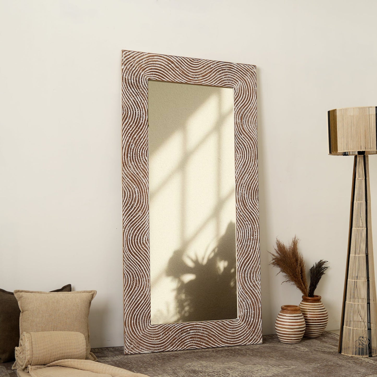 Wooden Wall Mirror