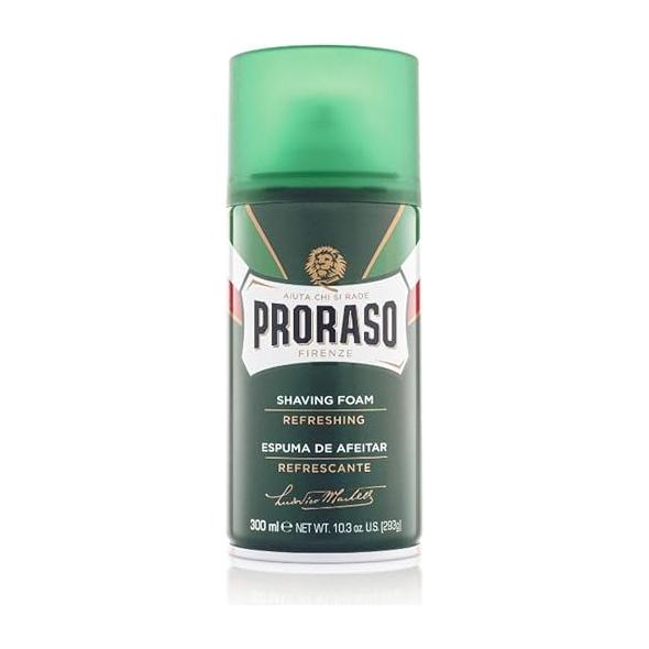 Proraso Shaving Foam Eucalyptus Oil Menthol Refreshing Toning Formula 10.6 Oz