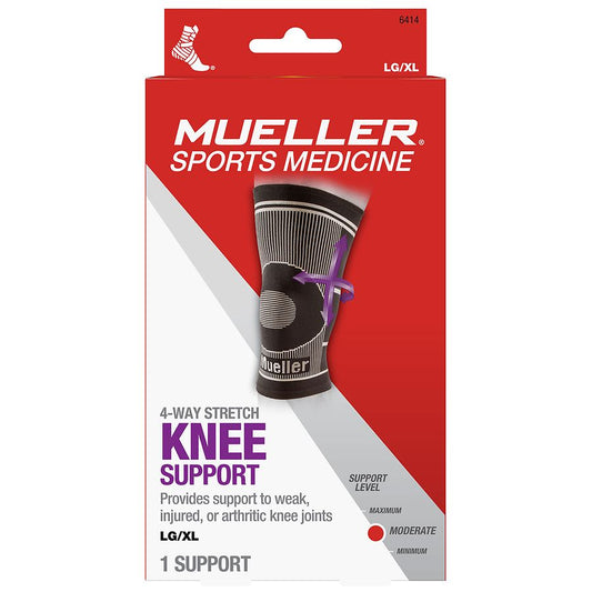 Mueller Sport Care, 4-Way Knee Support, Large