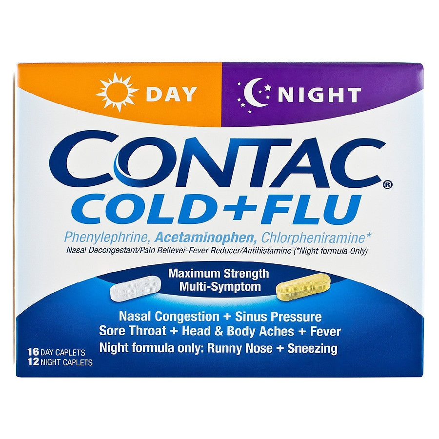 Contac Cold & Flu Day/Night Maximum Strength Caplets