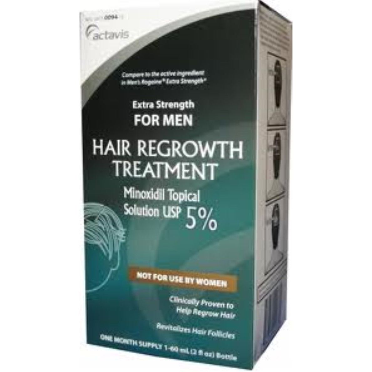 Minoxidil 5% De La Fuerza Adicional De Rebrote De Cabello Tratamiento De La Solución 60 Ml [1 Mes]
