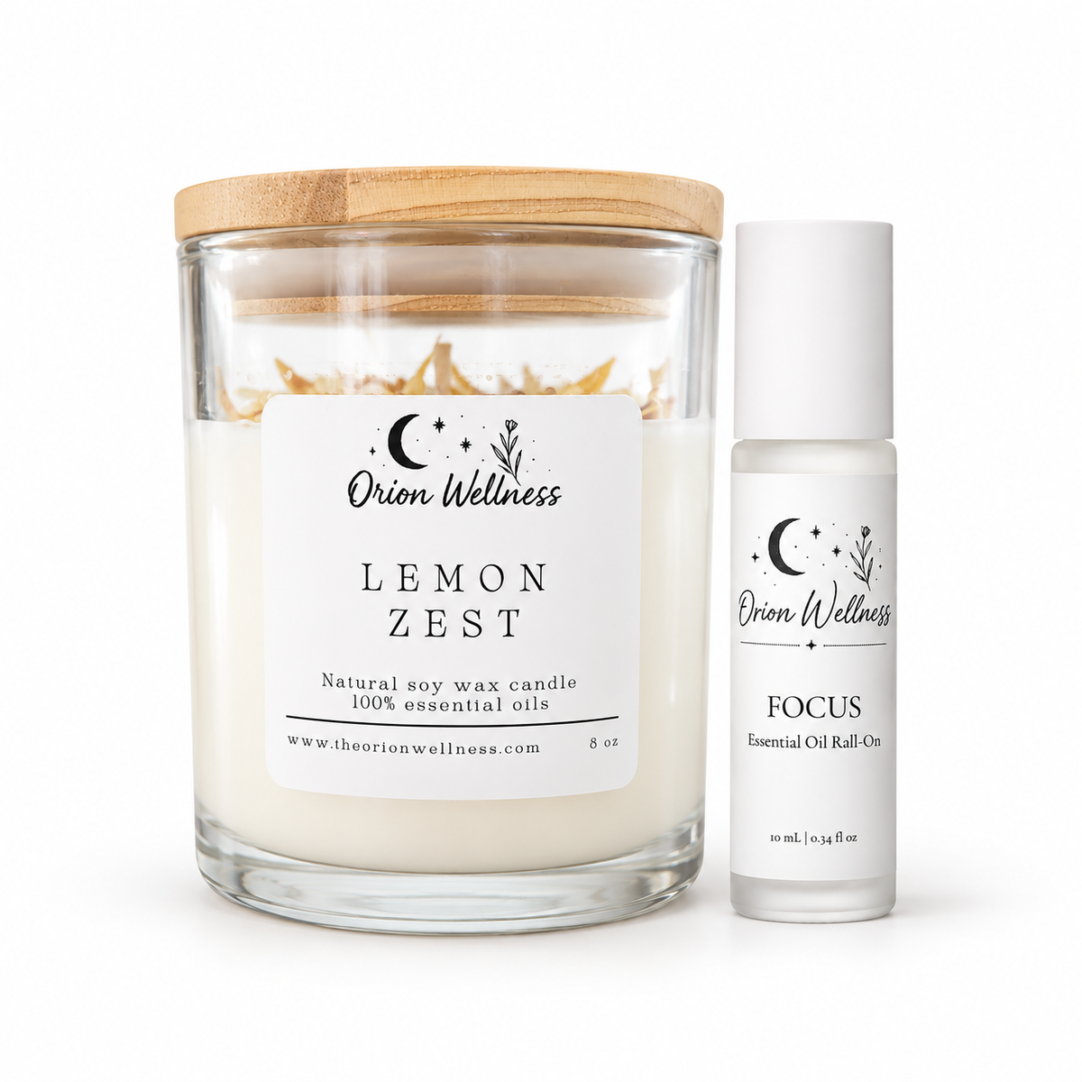 Morning Candle + Roll-On Duo