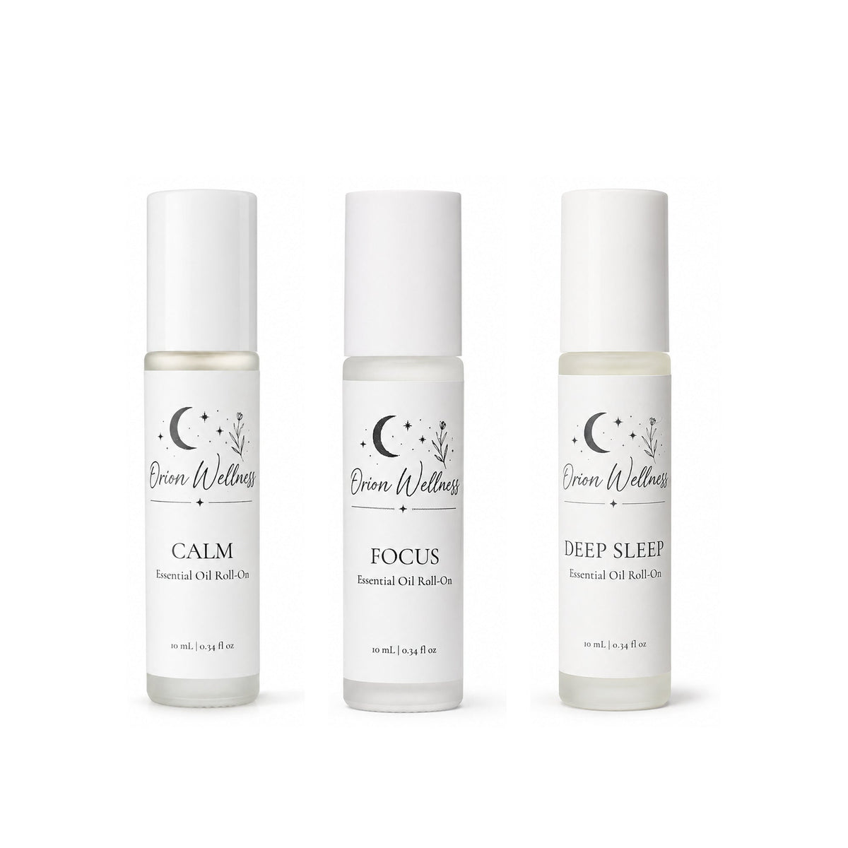 Calm + Focus + Deep Sleep Aromatherapy Roll-On Trio
