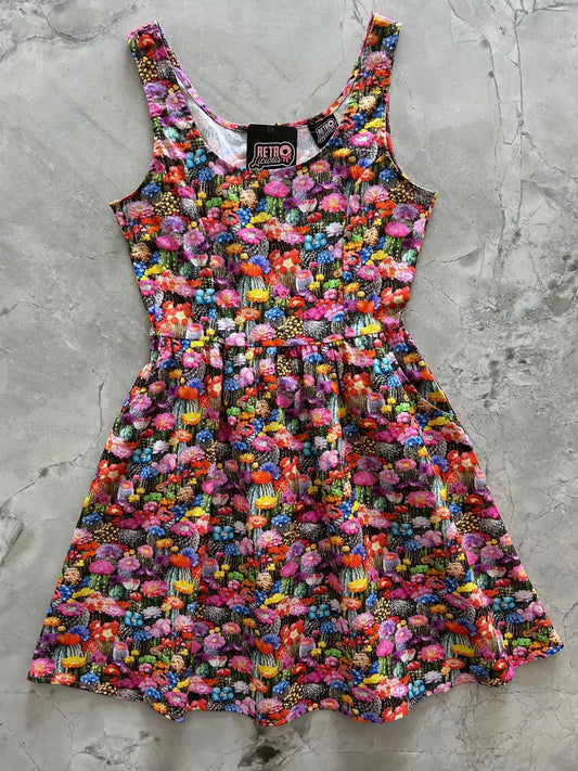 Desert Blooms Shorter Length Fit & Flare Dress