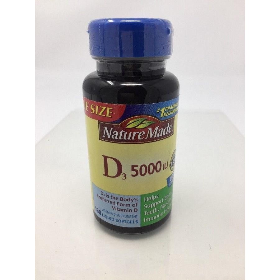 AvKARE Nature Made Ultra Strength Vitamin D3 Softgels 5000 IU