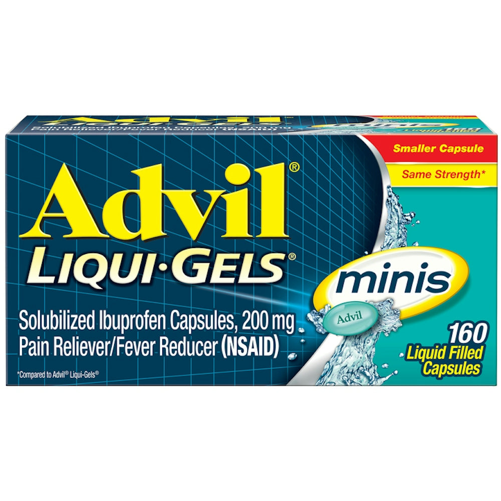 Advil Pain Reliever/Fever Reducer, 200 Mg, Minis, Liquid Filled Capsules