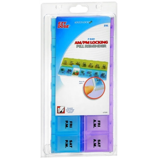 Ezy Dose Weekly AM/PM Locking Pill Planner - 2XL (Each)