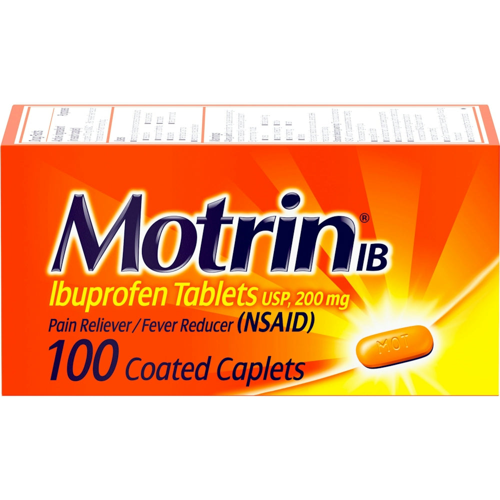 Motrin IB, Ibuprofen Tablets For Pain & Fever Relief